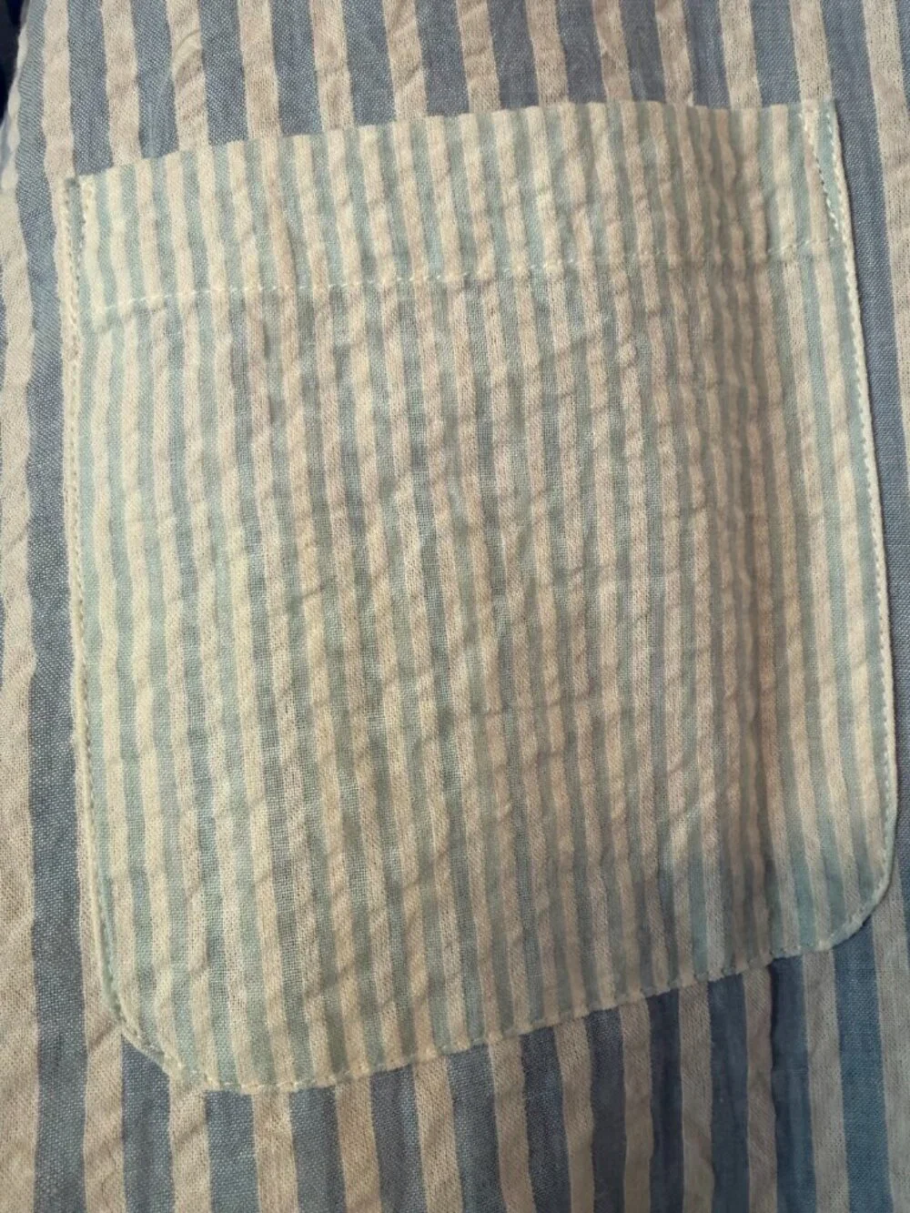 And Now This Mixed Stripe Oversized Cotton Poplin Button Up Shirt - Size M